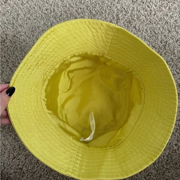 Urban Outfitters Natural UO-76 Canvas Bucket Hat Yellow - Picture 3 of 6